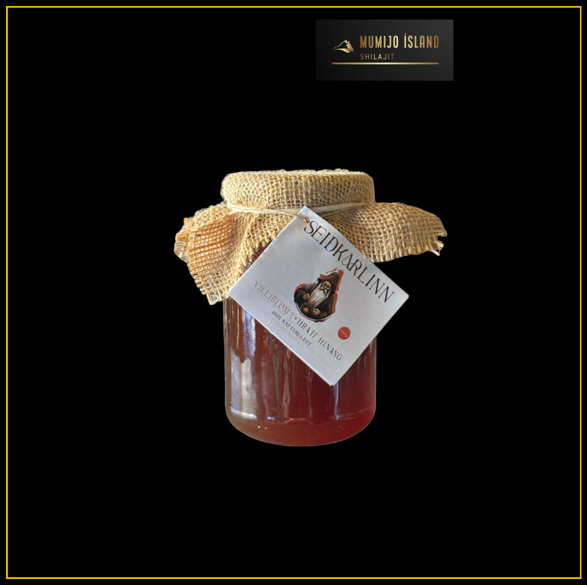 Seiðkarinn Villiblóma hrátt hunang 500g