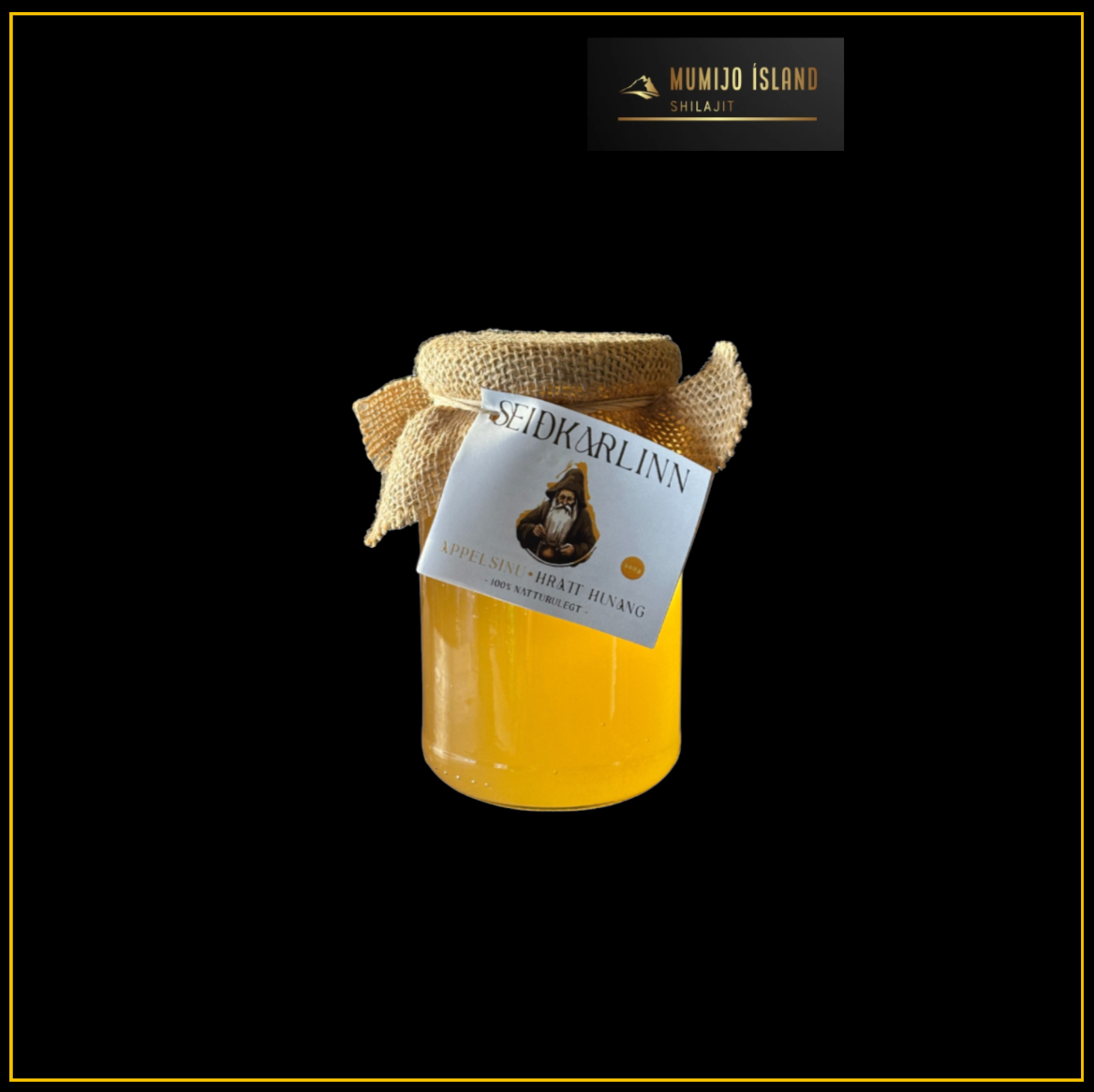 Seiðkarlinn appelsínu hrátt hunang 500g